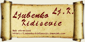 Ljubenko Kidišević vizit kartica
